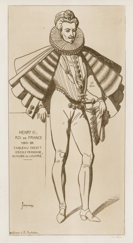 Henrik III, kung av Frankrike, 1580-89 av Raphael Jacquemin
