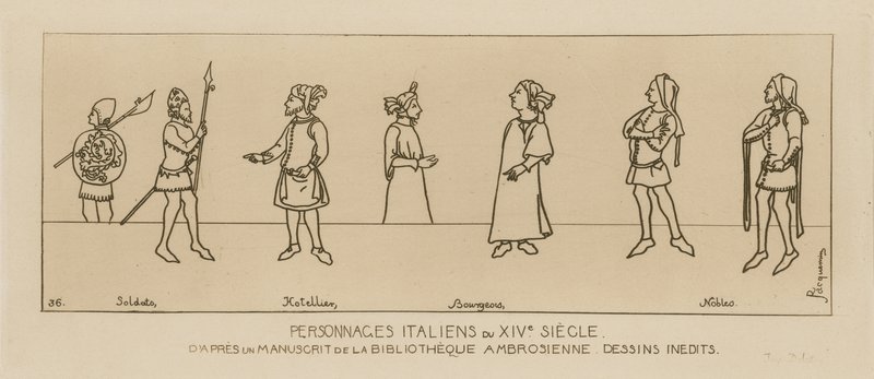 Italienska tecken från 1300-talet av Raphael Jacquemin