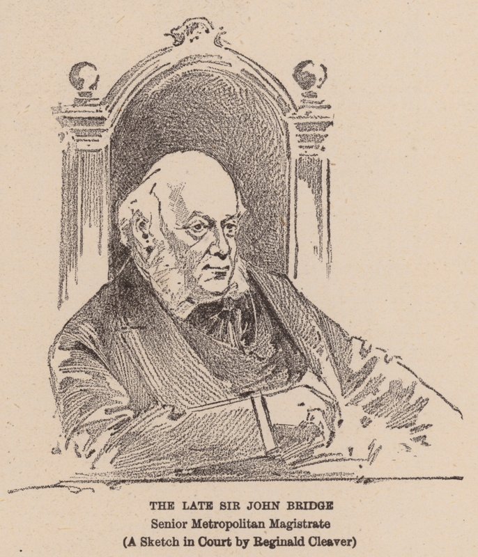 The Late Sir John Bridge (litografi) av Reginald Thomas Cleaver