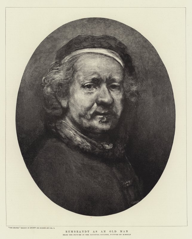 Rembrandt som gammal man av Rembrandt van Rijn