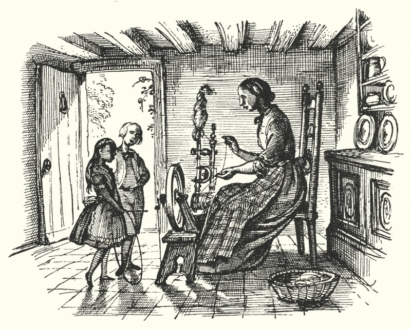 HC Andersen: Linet (litho) av Rex (after) Whistler
