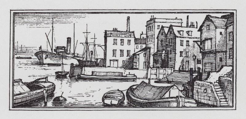 Floden (litho) av Rex (after) Whistler