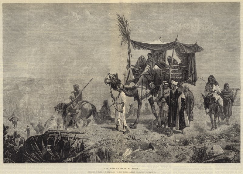 Pilgrims En Route Mecka av Richard Beavis