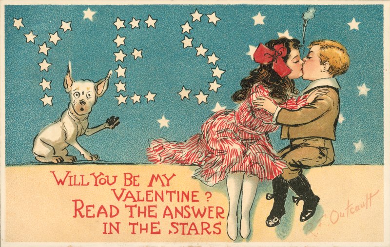 Vill du vara min Valentin? Läs svaret i stjärnorna av Richard Felton Outcault