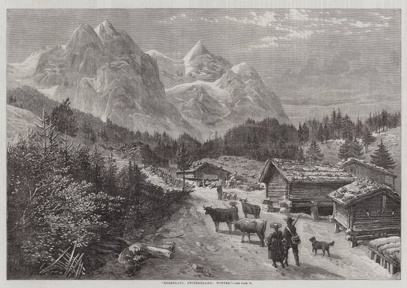 Rosenlaui, Schweiz, vinter av Richard Principal Leitch