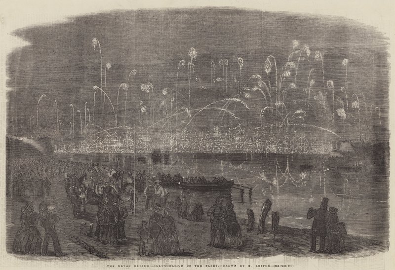 Naval Review, Illumination of the Fleet av Richard Principal Leitch
