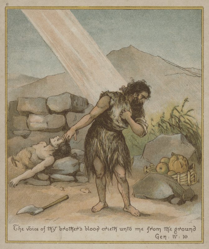 Kain, som just har dödat Abel av Richard Andre