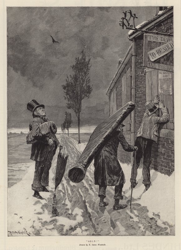 Såld! (gravyr) av Richard Caton II (after) Woodville