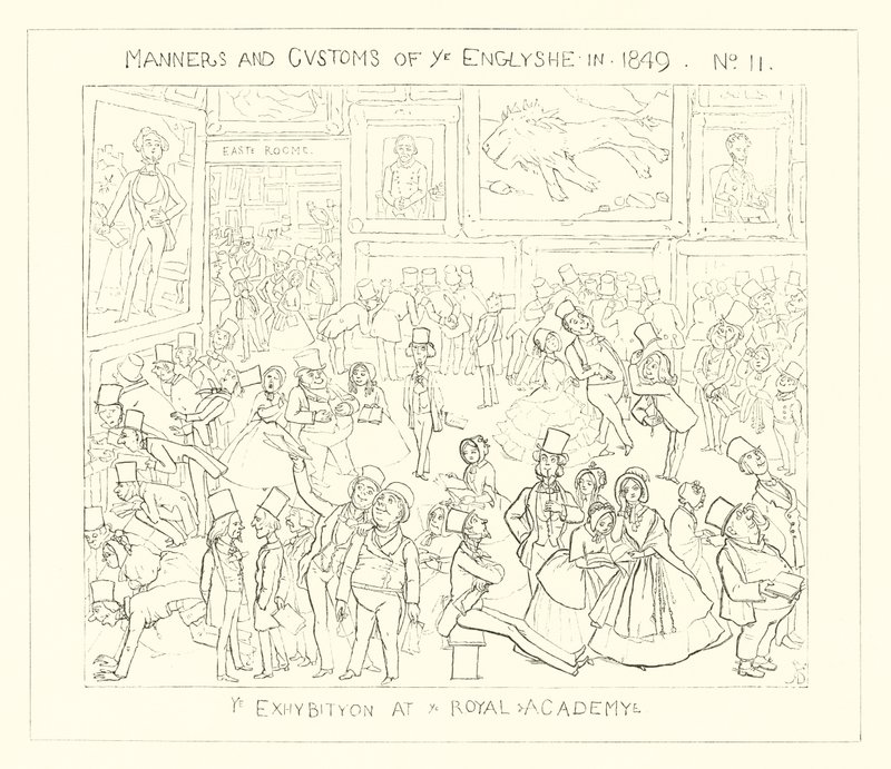 1849, en utställning på Royal Academy av Richard Doyle