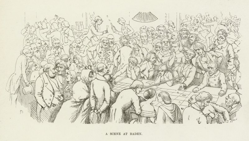 En scen i Baden av Richard Doyle