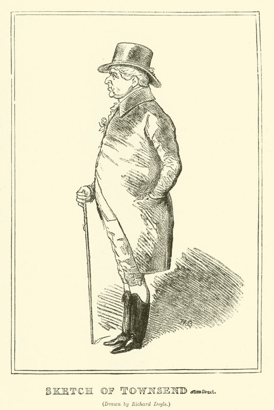 Skiss av Townsend (gravyr) av Richard Doyle