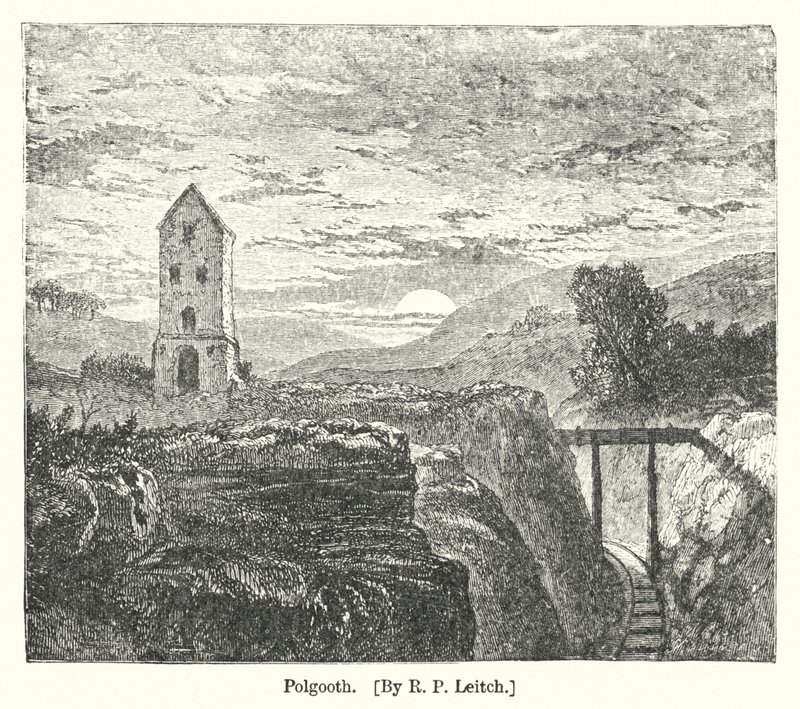 Polgooth (gravyr) av Richard Principal (after) Leitch