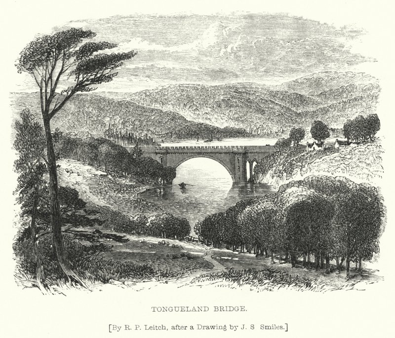 Tongueland Bridge (gravyr) av Richard Principal (after) Leitch