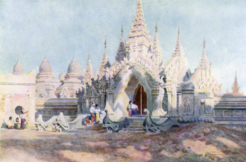 Ingång till Kuthodau, Mandalay av Robert George Talbot Kelly