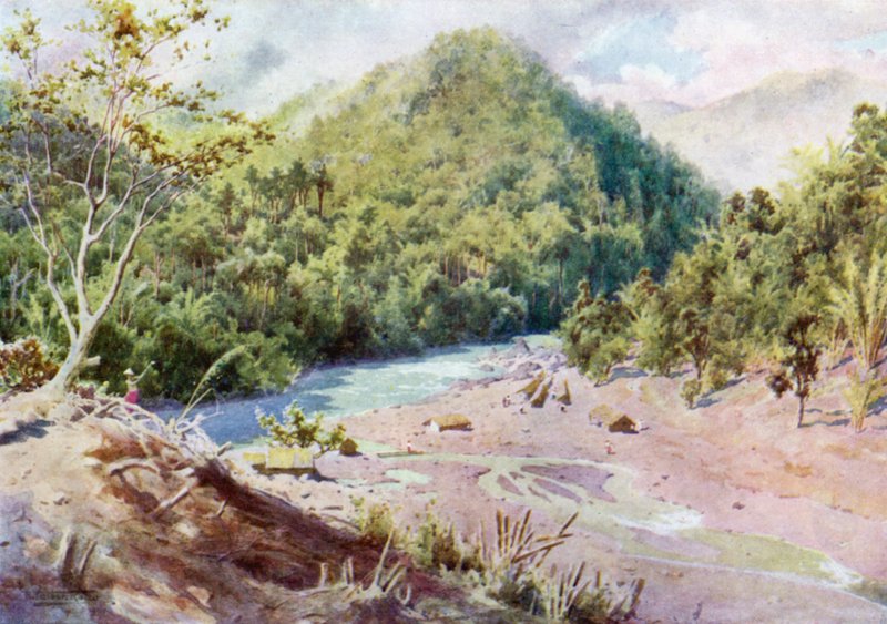 Gruvläger vid The Rapids av Robert George Talbot Kelly