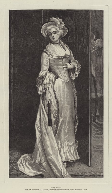 Lady Teazle av Robert James Gordon