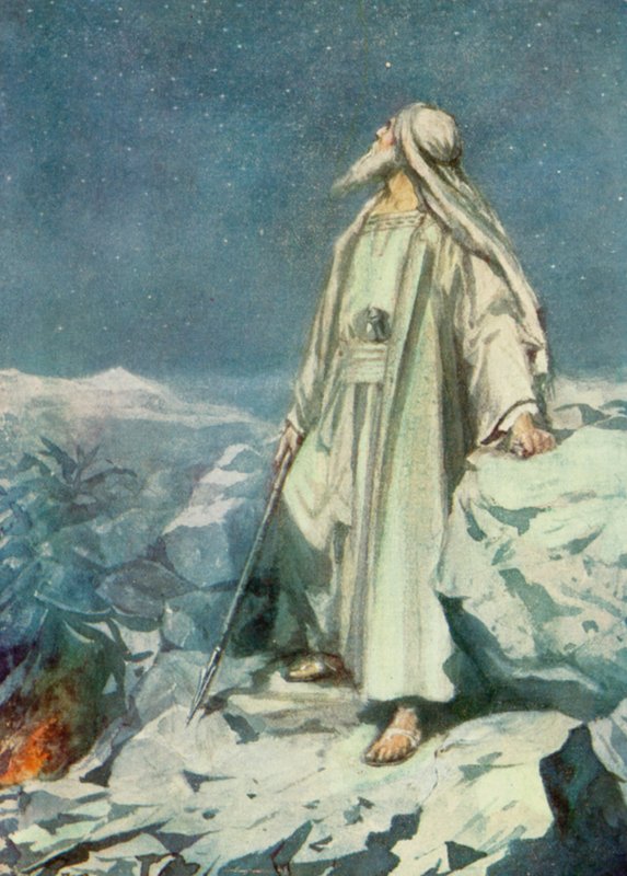 Räkna stjärnorna (färg litho) av Robert Ambrose Dudley