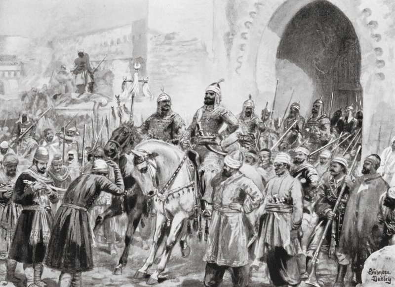 Turkarnas intåg i Bagdad av Robert Ambrose Dudley