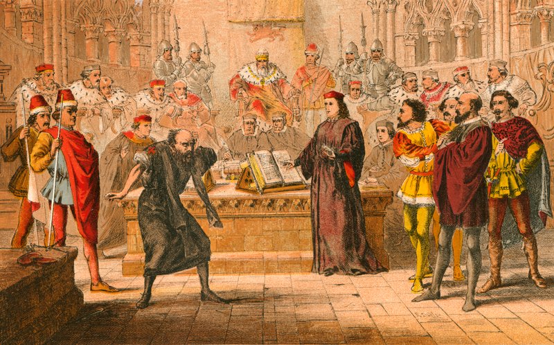 Shylock. "Är det lagen" av Robert Ambrose Dudley