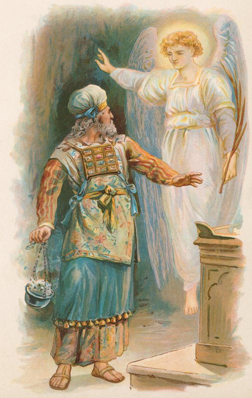 Zacharius och ängeln av Robert Ambrose Dudley