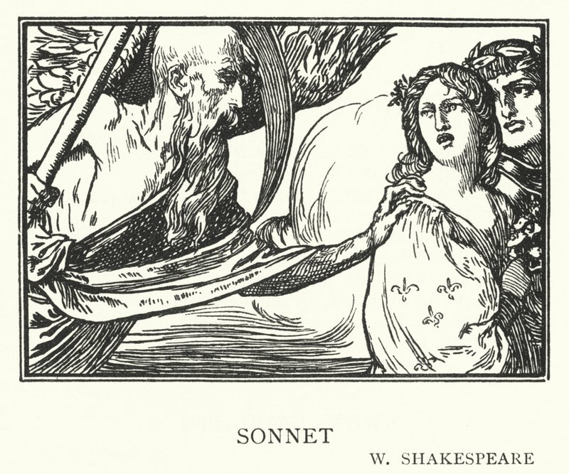 Sonett (lito) av Robert Anning Bell