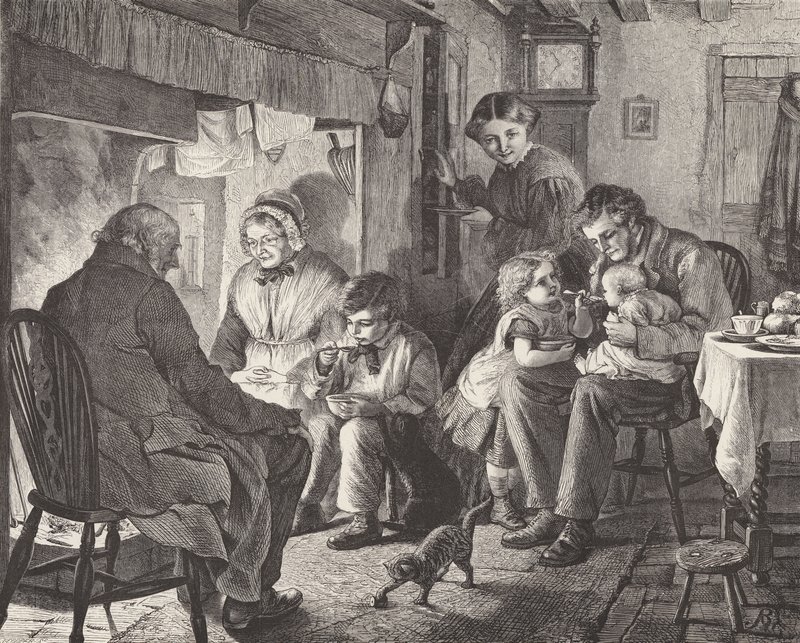 Fireside joys (gravyr) av Robert Barnes