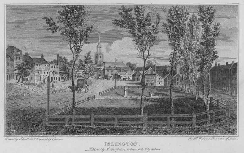 Islington (gravyr) av Robert Blemell (after) Schnebbelie