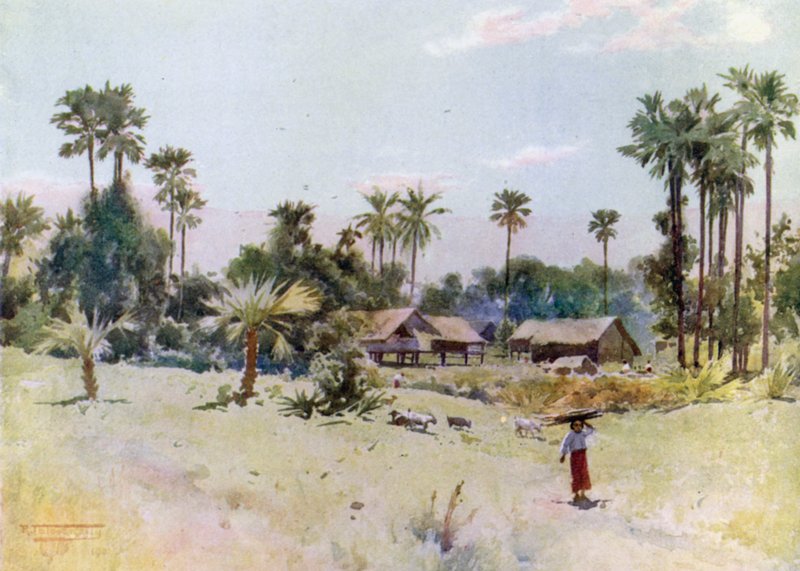 En burmesisk hamlet av Robert George Talbot Kelly
