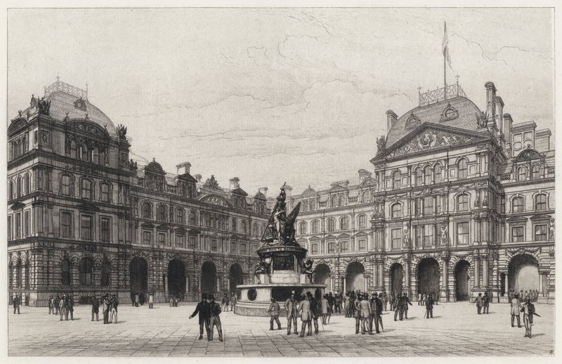 The Exchange, Liverpool (etsning) av Robert Kent (after) Thomas