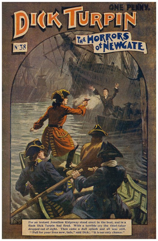 Dick Turpin (färg litho) av Robert Prowse Jnr