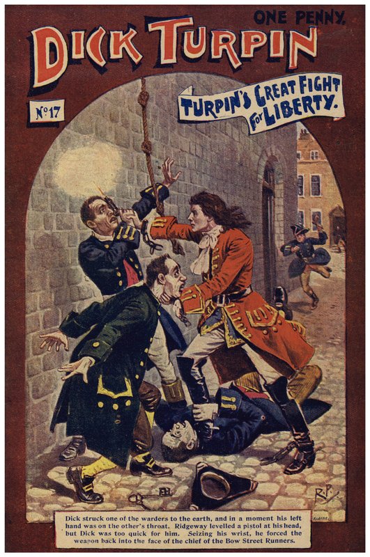 Dick Turpin (färg litho) av Robert Prowse Jnr
