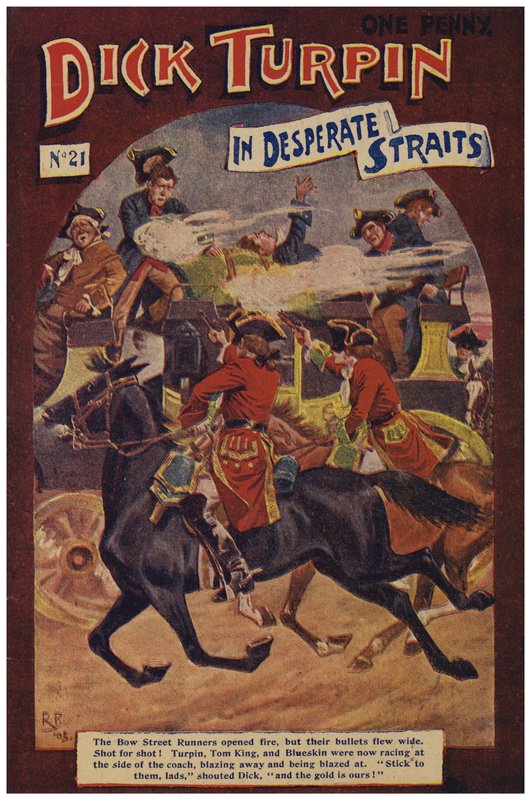 Dick Turpin (färg litho) av Robert Prowse Jnr