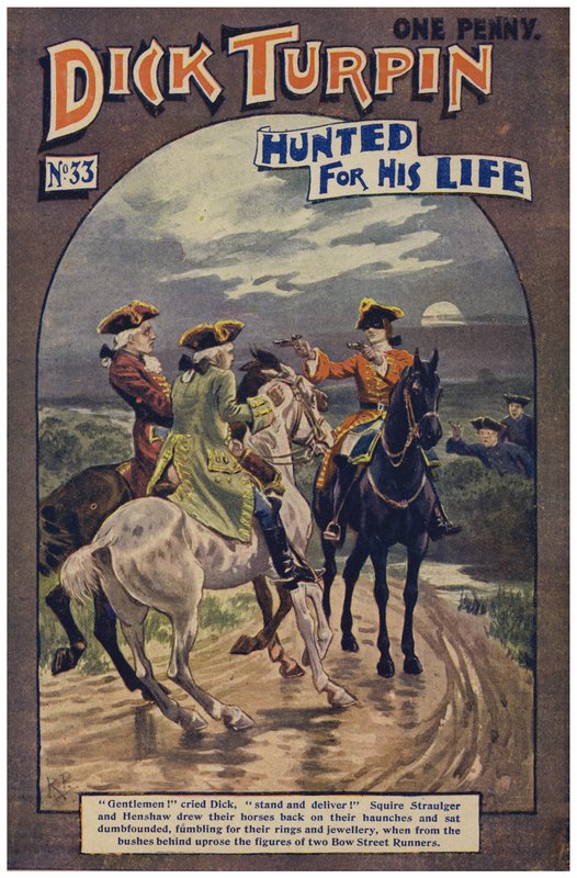 Dick Turpin (färg litho) av Robert Prowse Jnr