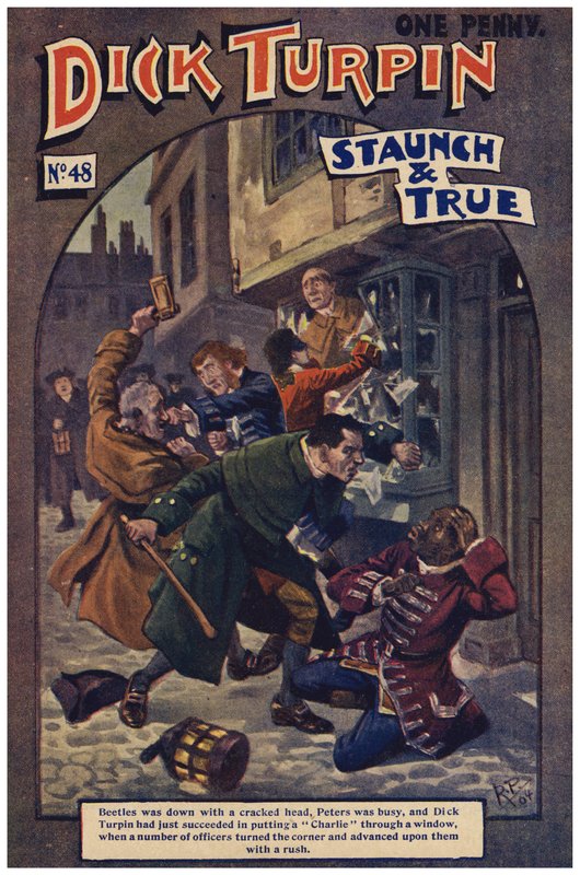 Dick Turpin (färg litho) av Robert Prowse Jnr