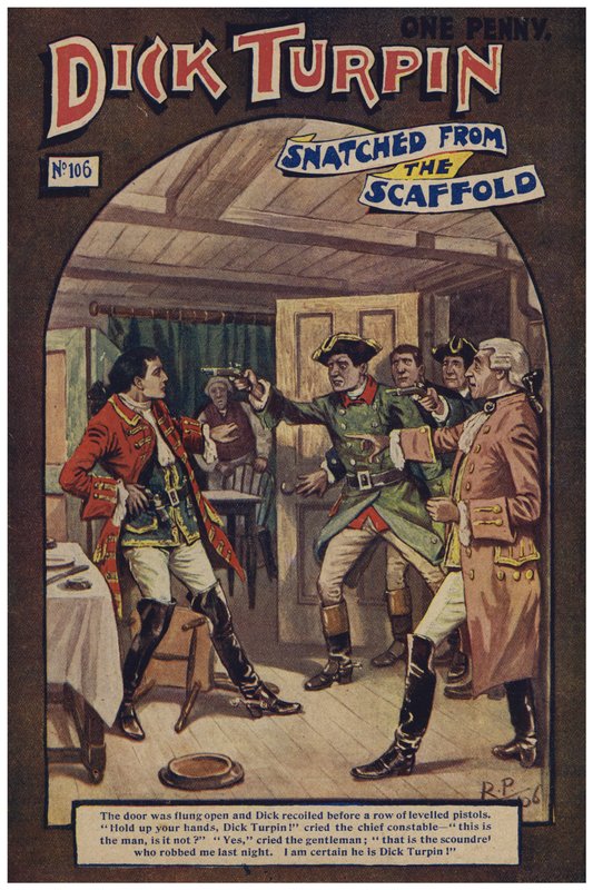 Dick Turpin (färg litho) av Robert Prowse Jnr