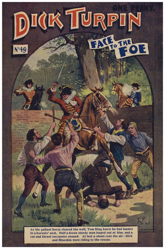 Dick Turpin (färg litho) av Robert Prowse Jnr