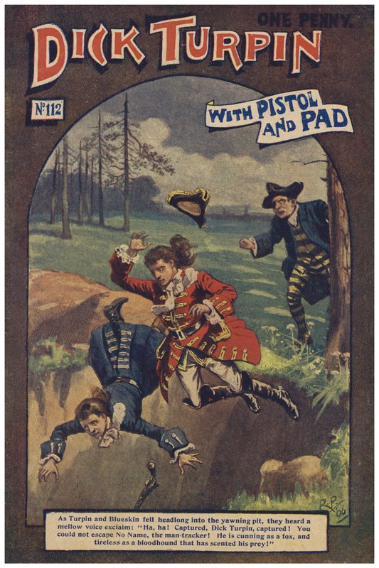 Dick Turpin (färg litho) av Robert Prowse Jnr