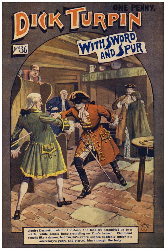 Dick Turpin (färg litho) av Robert Prowse Jnr