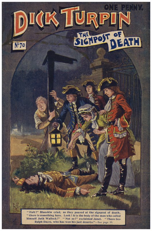 Dick Turpin (färg litho) av Robert Prowse Jnr