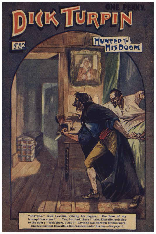 Dick Turpin (färg litho) av Robert Prowse Jnr