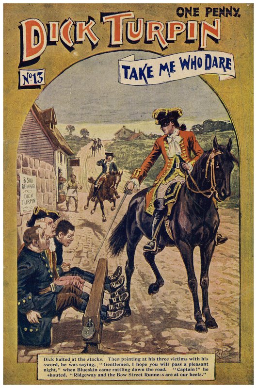Dick Turpin (färg litho) av Robert Prowse Jnr