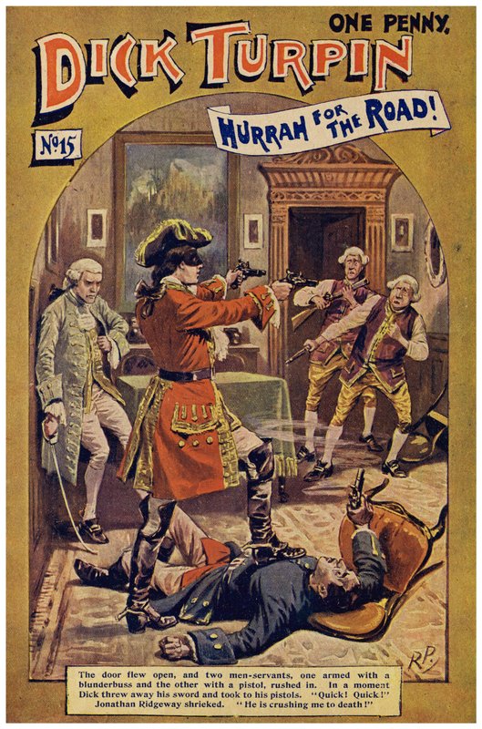 Dick Turpin (färg litho) av Robert Prowse Jnr
