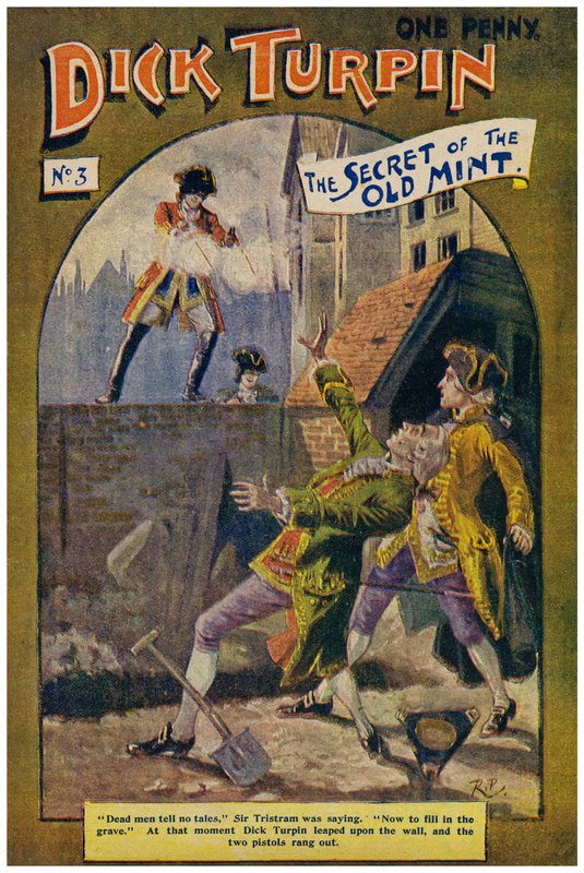 Dick Turpin (färg litho) av Robert Prowse Jnr