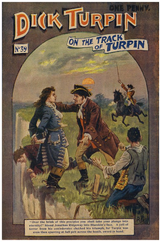 Dick Turpin (färg litho) av Robert Prowse Jnr