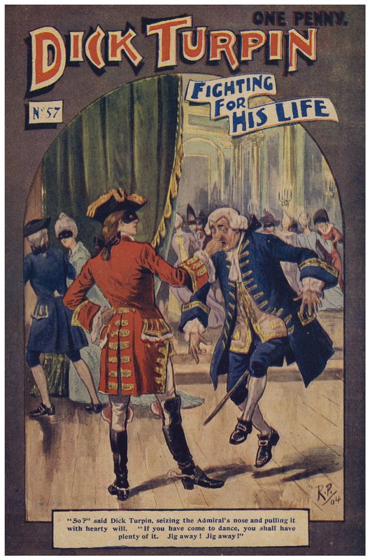 Dick Turpin (färg litho) av Robert Prowse Jnr