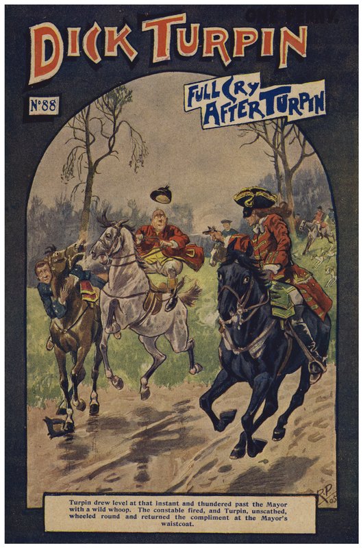 Dick Turpin (färg litho) av Robert Prowse Jnr