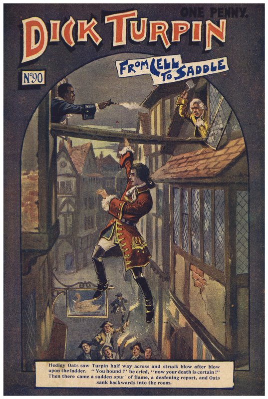 Dick Turpin (färg litho) av Robert Prowse Jnr