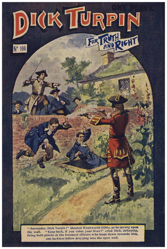 Dick Turpin (färg litho) av Robert Prowse Jnr