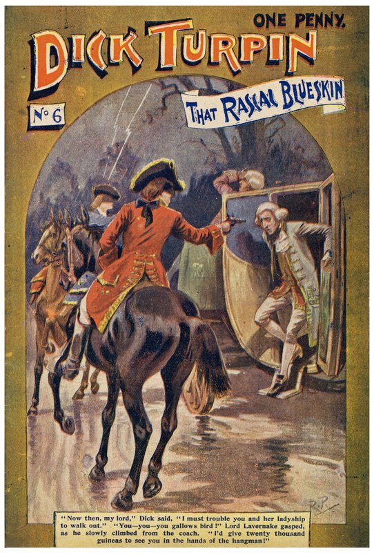 Dick Turpin (färg litho) av Robert Prowse Jnr