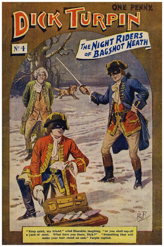 Dick Turpin (färg litho) av Robert Prowse Jnr